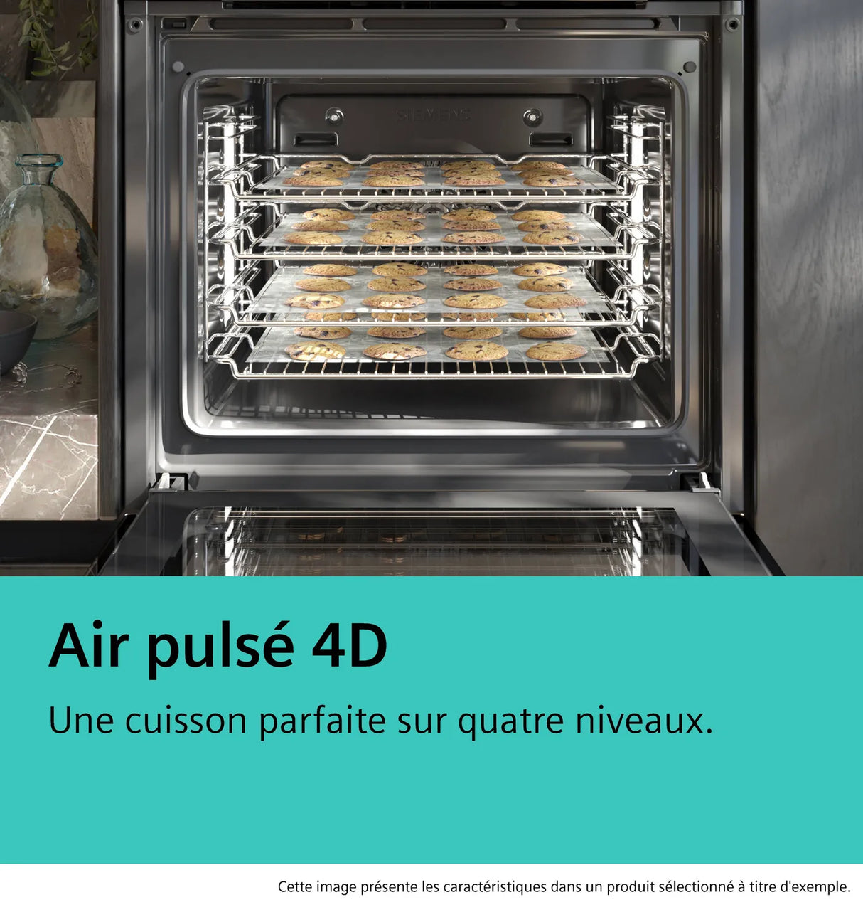 Four encastrable Siemens multifonction avec pyrolyse (71 L, 60 cm, noir)