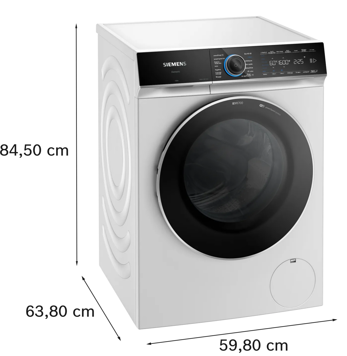 Lave‑linge Siemens à hublot (Pose libre, 10 kg)