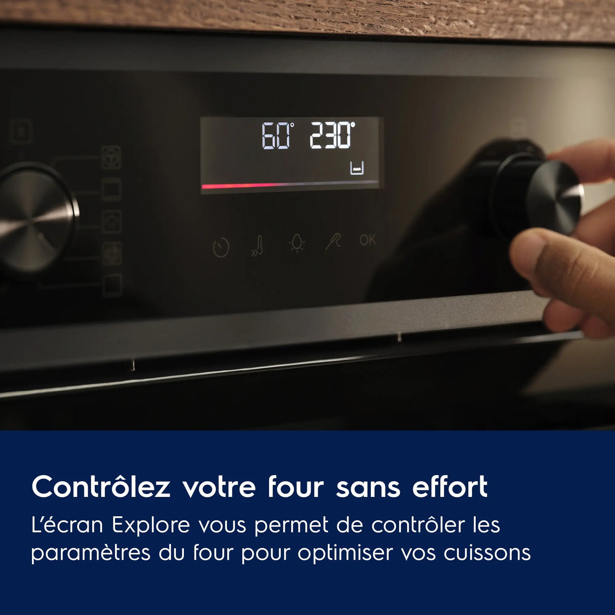 Four encastrable Electrolux multifonction avec pyrolyse (72 L, 60 cm, noir)