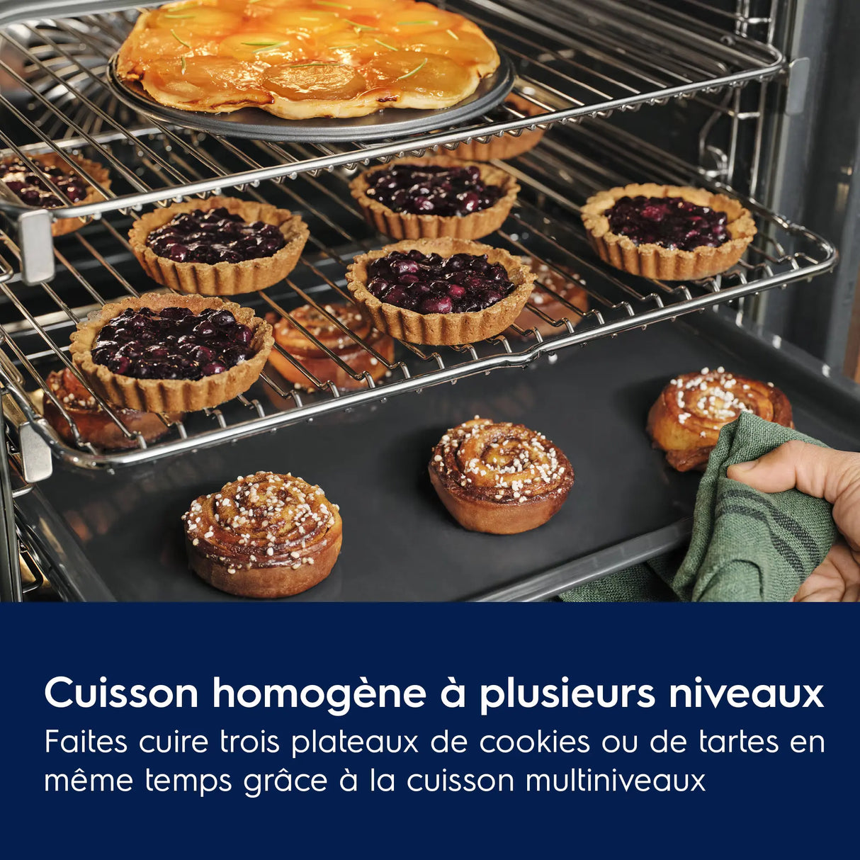 Four encastrable Electrolux multifonction avec pyrolyse (72 L, 60 cm, noir)