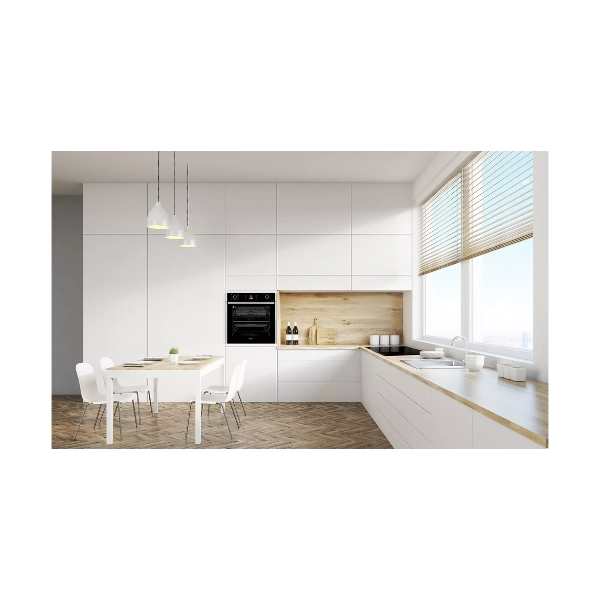 Four encastrable Sauter pyrolyse connecté (73 L, 60 cm inox)