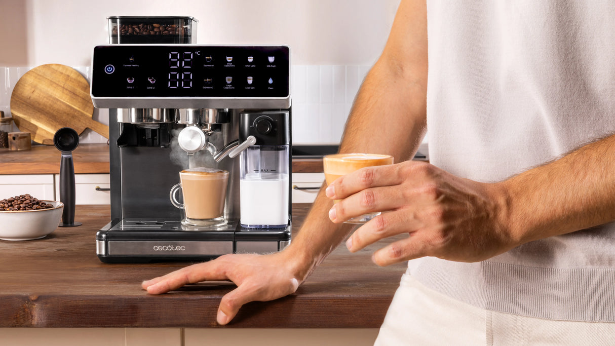 CECOTEC Machine à café grains Power Espresso 20 Barista Grind & Latte