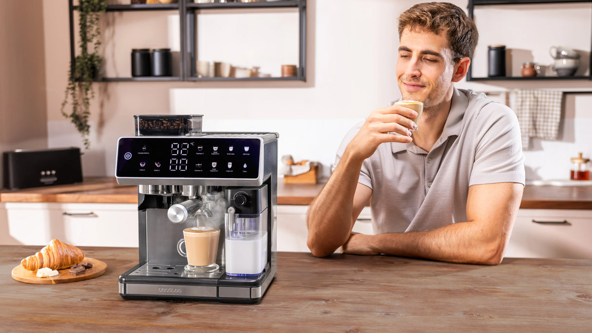 CECOTEC Machine à café grains Power Espresso 20 Barista Grind & Latte
