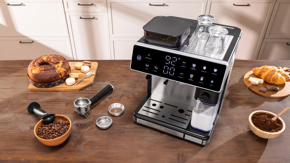 CECOTEC Machine à café grains Power Espresso 20 Barista Grind & Latte
