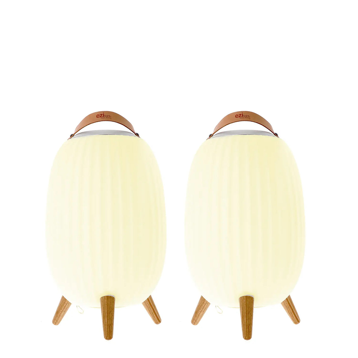 Ezilight Lanternes musicales bluetooth Ambiant L (lot de 2)