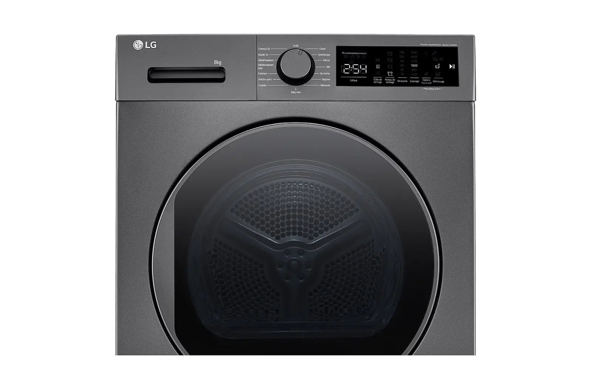 Sèche‑linge LG à pompe à chaleur (Pose libre, 8 kg)