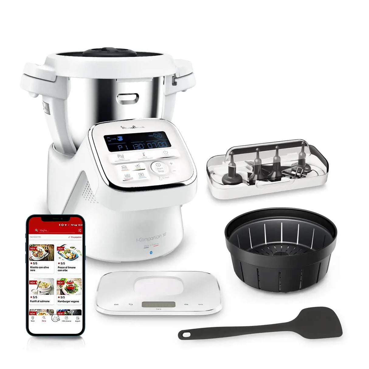 Moulinex robot cuiseur multifonction I-Companion Blanc