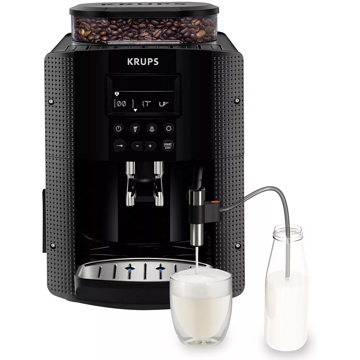Krups Essential avec écran LCD et accessoire lait