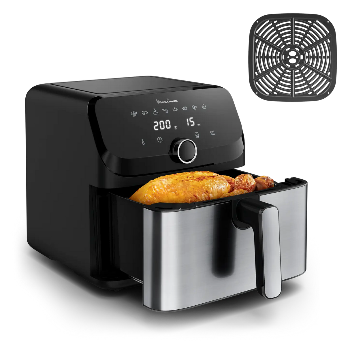 Moulinex Air Fryer Easy Fry Mega 7,5L Inox