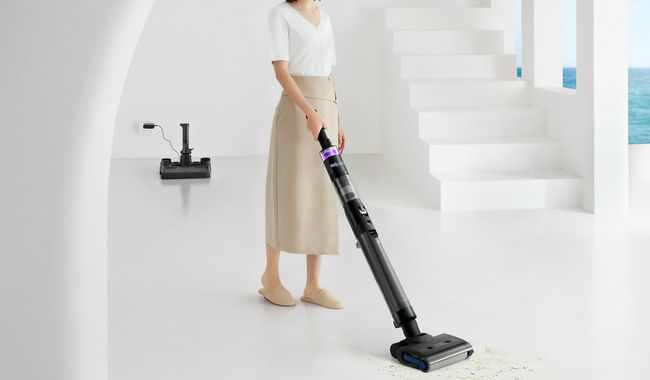 Eziclean Aspirateur balai laveur sans fil convertible Cyclowash P12 Wet & Dry Combo