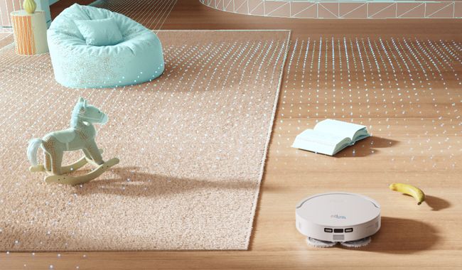 Eziclean Robot aspirateur laveur avec base aspirante All In One Z12 Ultra