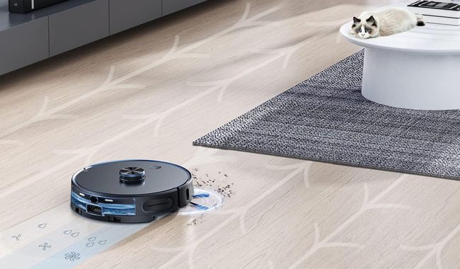 Eziclean Robot aspirateur laveur avec base aspirante I-Bot Z7 Smart