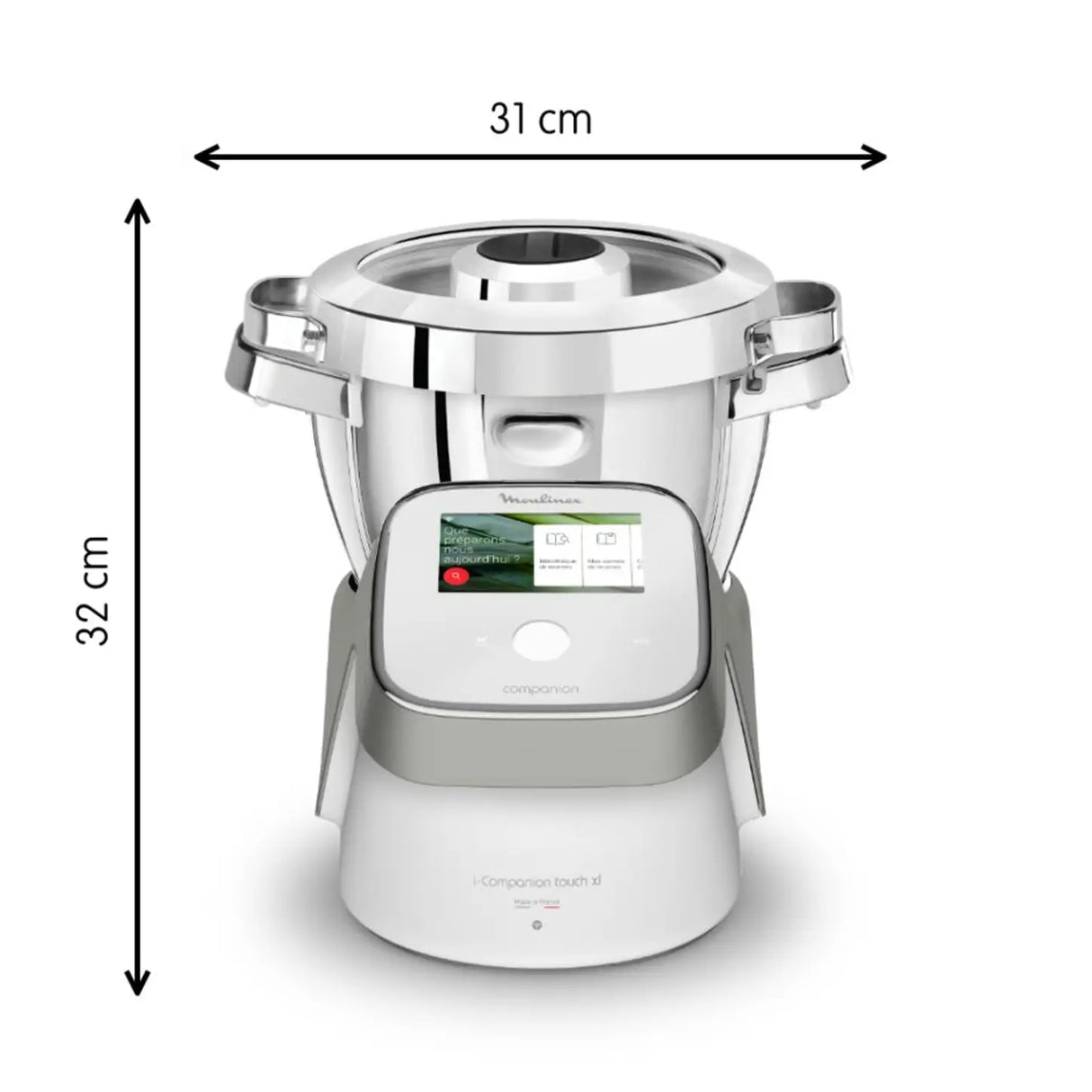 Moulinex Robot cuiseur i-Companion Touch XL avec kit découpe-légumes