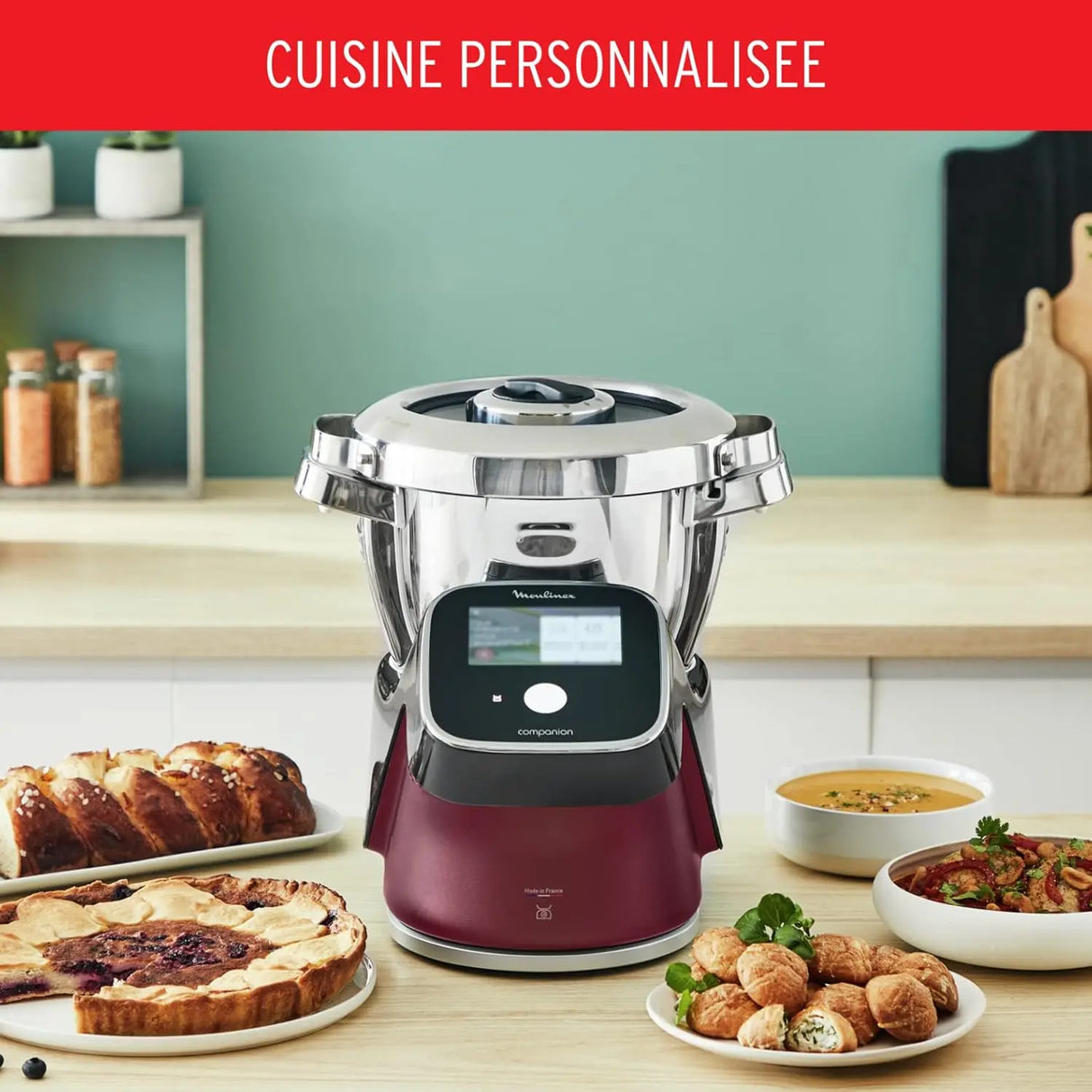 Moulinex Robot cuiseur i-Companion Touch Pro Noir