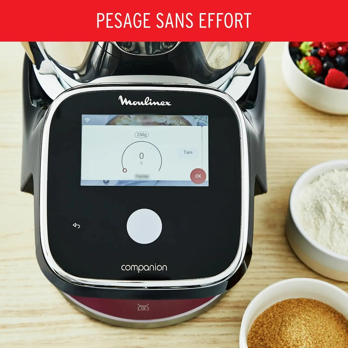 Moulinex Robot cuiseur i-Companion Touch Pro Noir