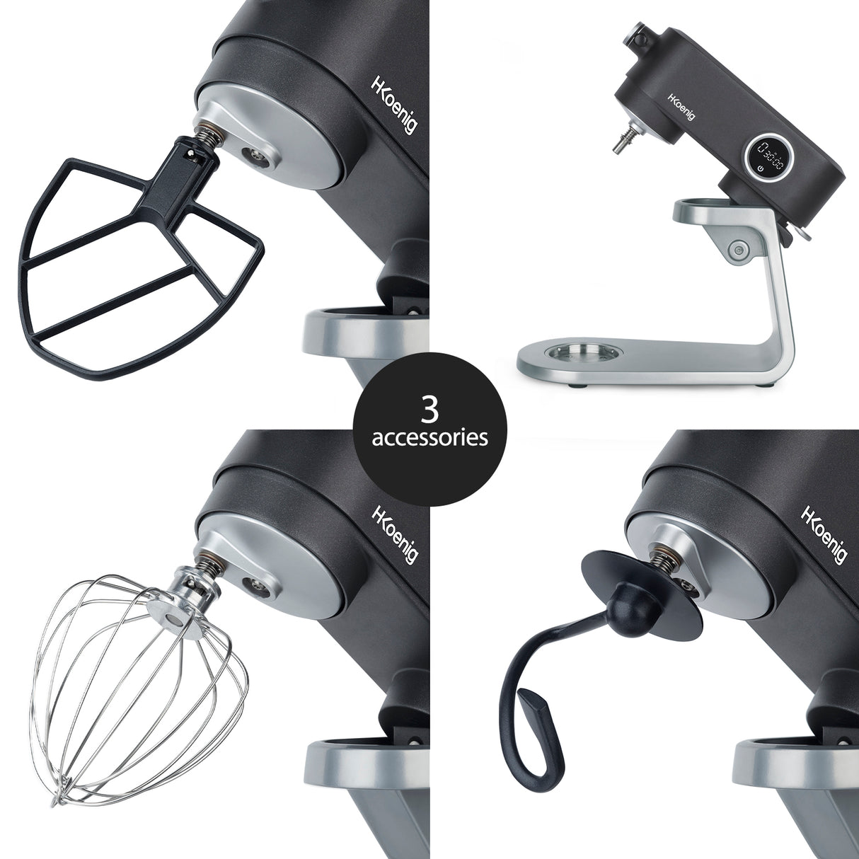 HKoenig Robot pâtissier métal