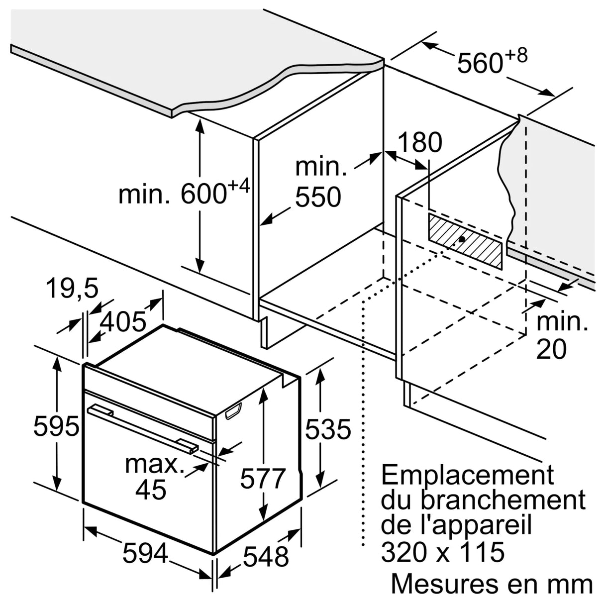 Four encastrable Siemens multifonction avec pyrolyse (71 L, 60 cm, noir)