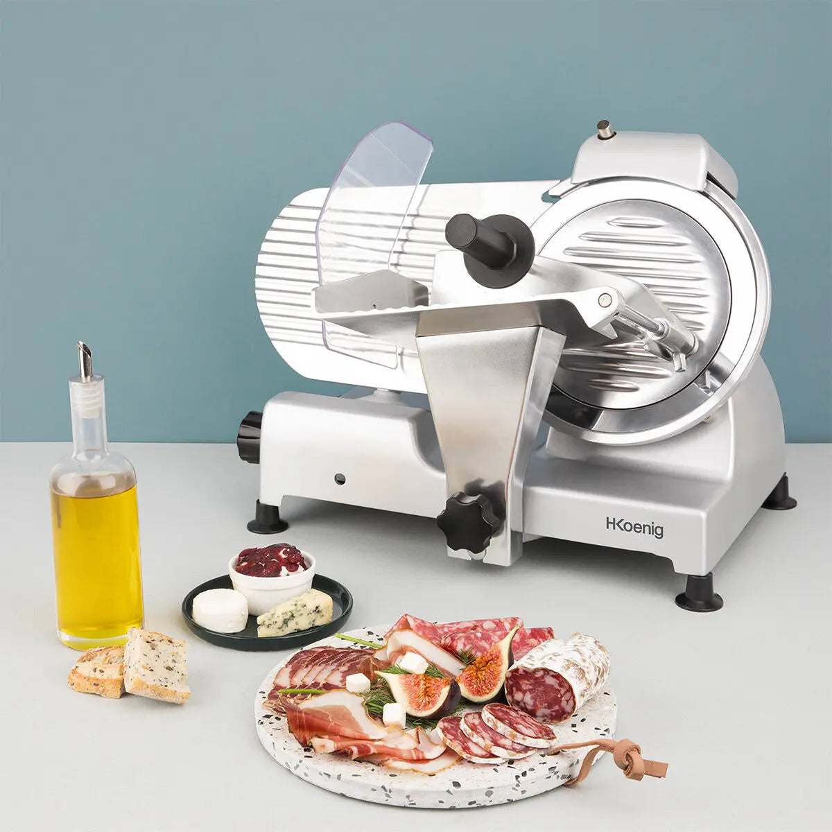 HKoenig Trancheuse à viande lame 22 cm