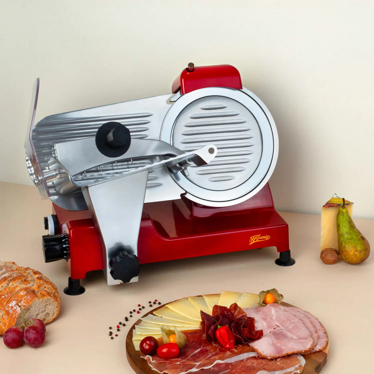 HKoenig Trancheuse à viande lame 22 cm
