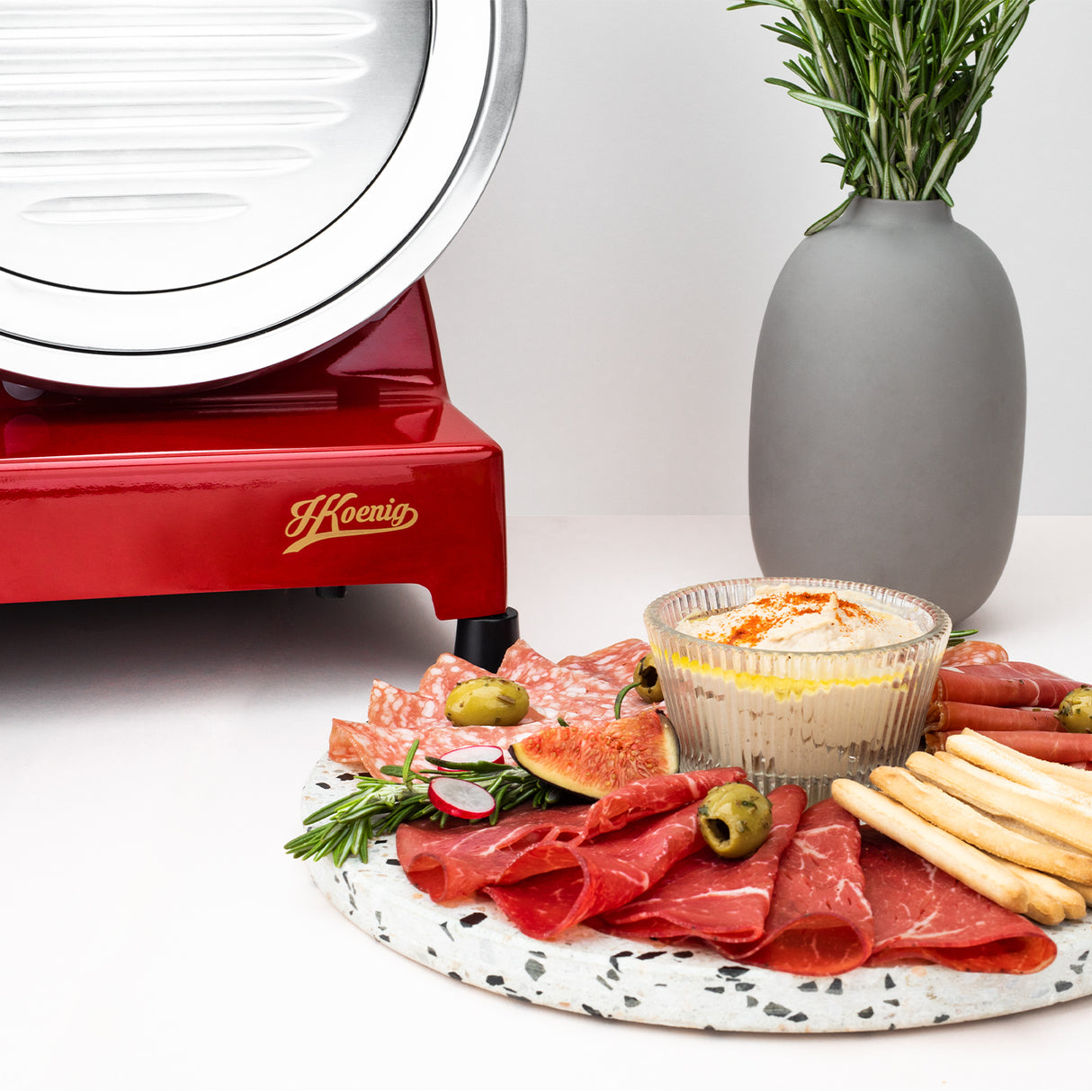 HKoenig Trancheuse à viande lame 250mm