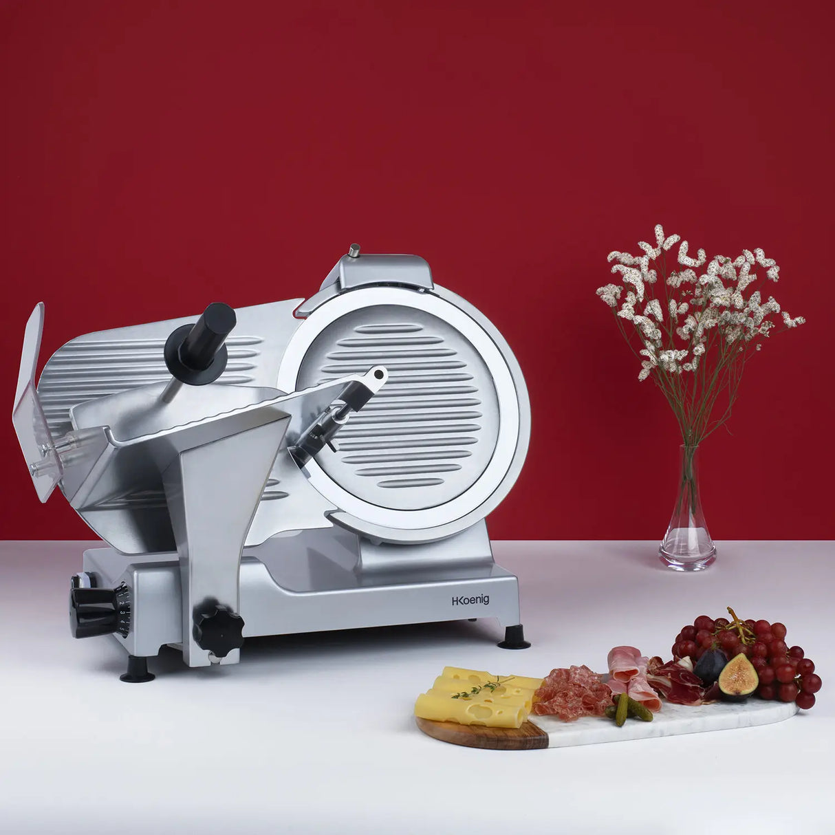 HKoenig Trancheuse à viande lame 30 cm