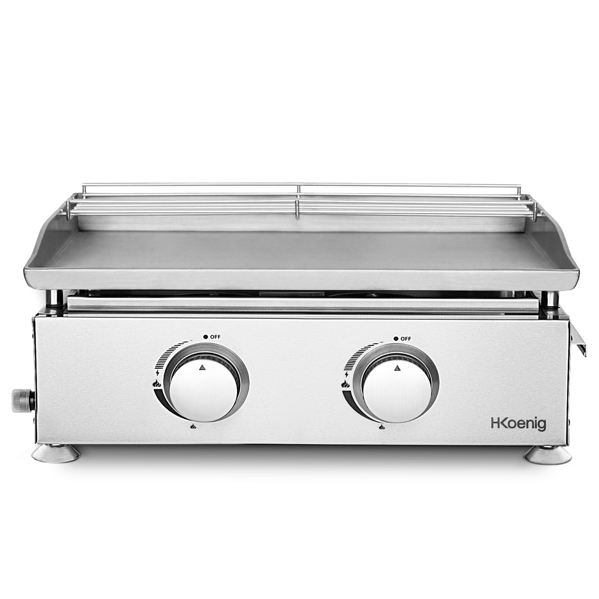 HKoenig Plancha au gaz 2 brûleurs