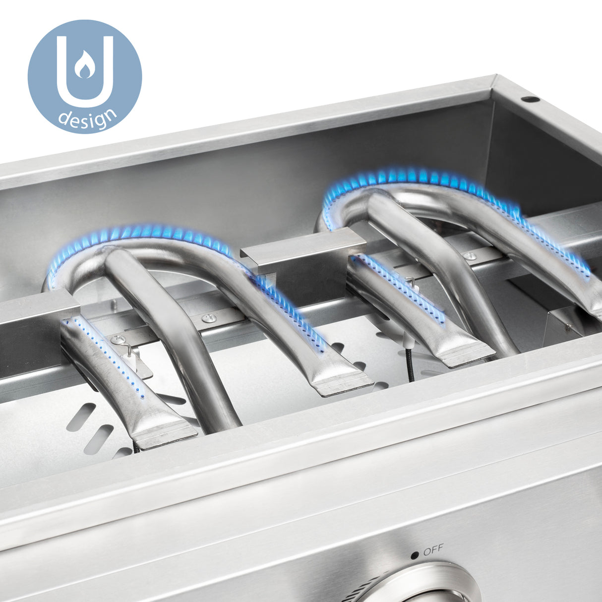 HKoenig Plancha au gaz 2 brûleurs