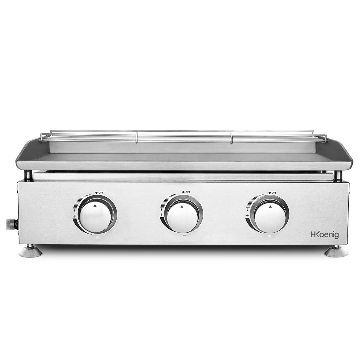 HKoenig Plancha au gaz 3 brûleurs