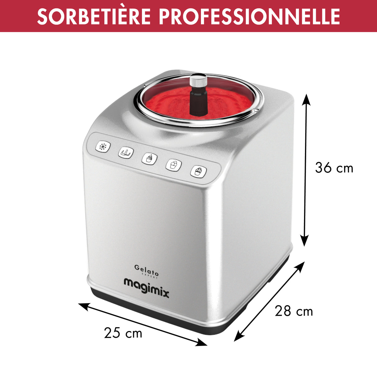 Magimix Turbine à Glace Gelato Expert