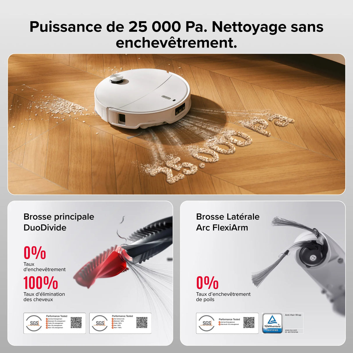 ROBOROCK Aspirateur robot Qrevo Curv 2 ProX