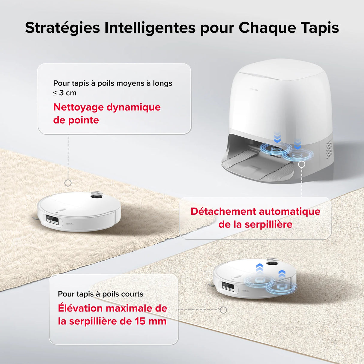 ROBOROCK Aspirateur robot Qrevo Curv 2 ProX