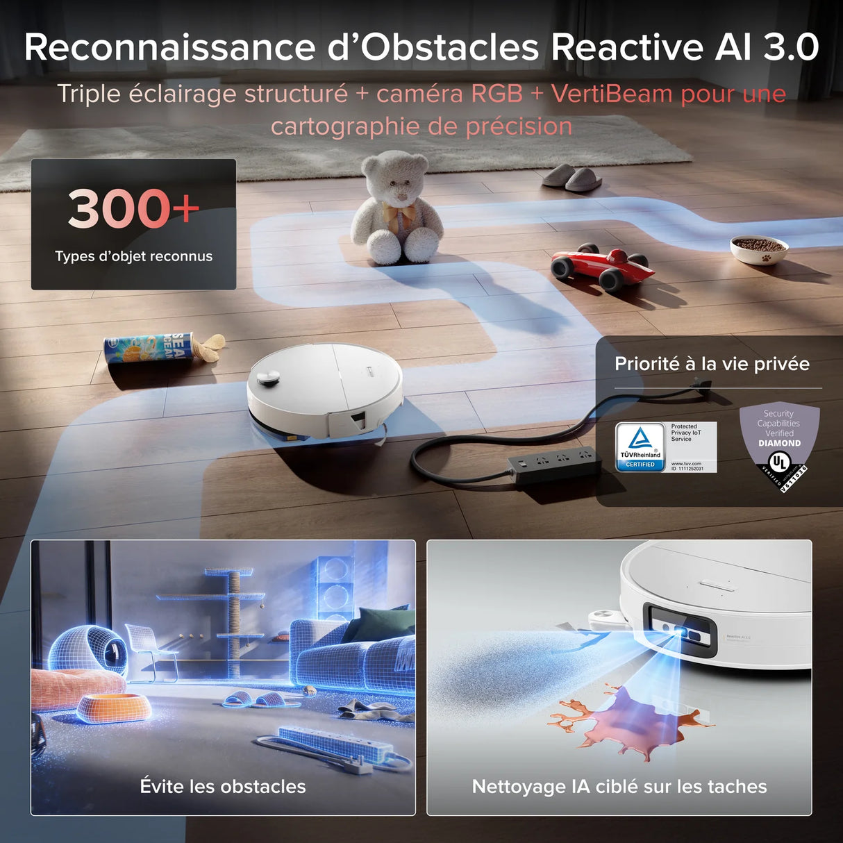 ROBOROCK Aspirateur robot Saros 20 Sonic Complete
