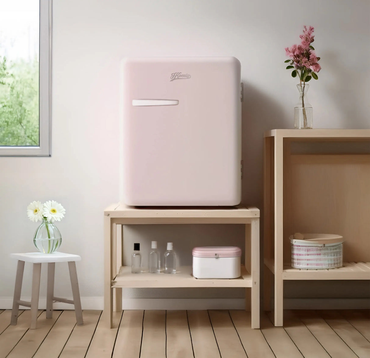 HKoenig Mini réfrigérateur pose libre vintage