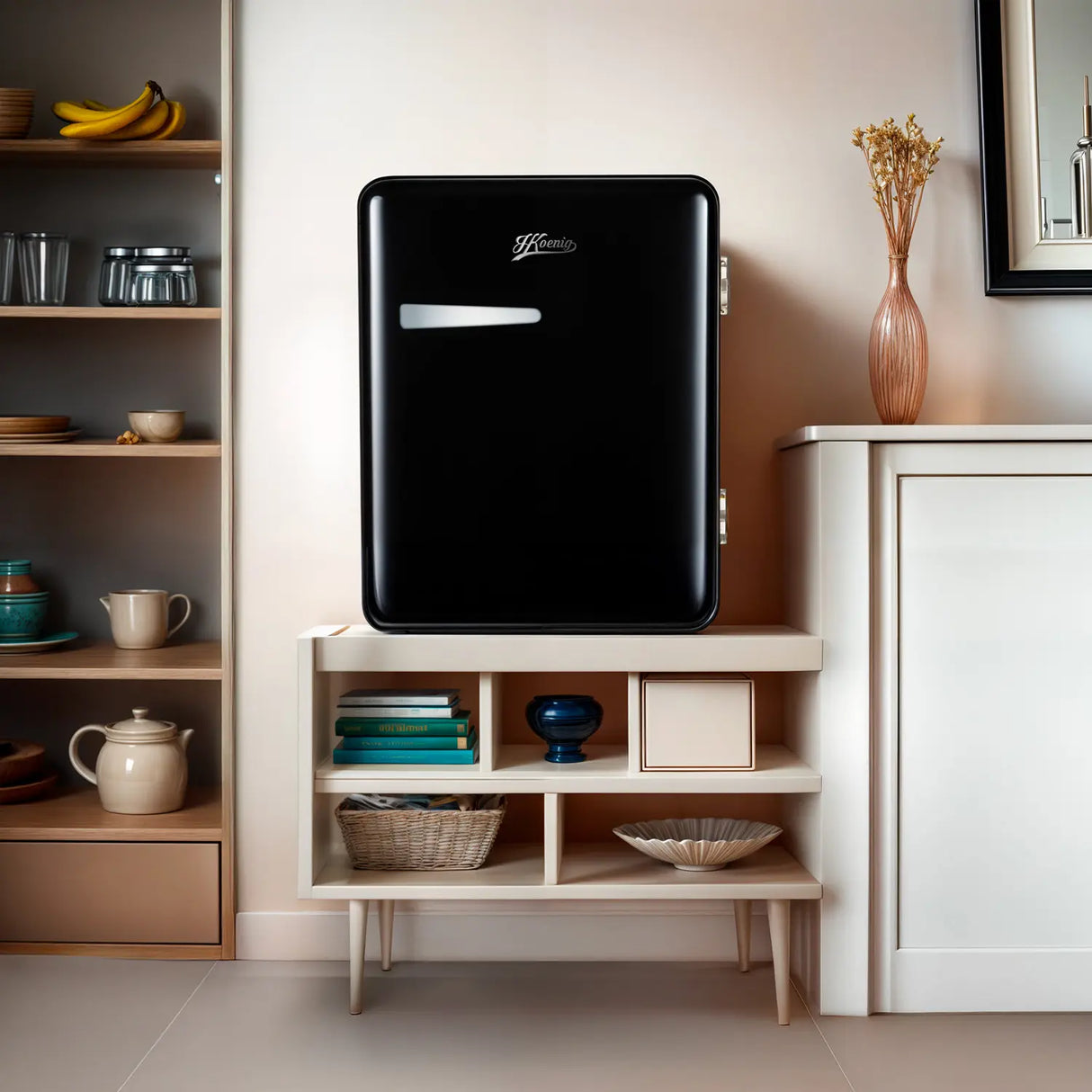 HKoenig Mini réfrigérateur pose libre vintage