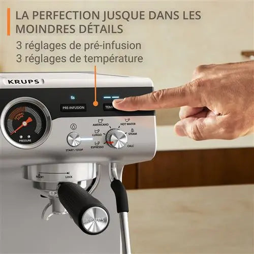 Krups Machine à expresso avec broyeur Précision Plus
