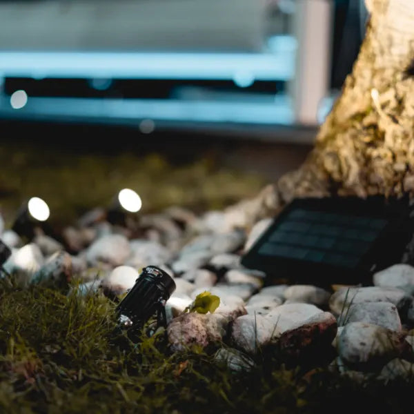 Ezilight Projecteurs solaires Solar multi spot (2 packs de 4 lampes)