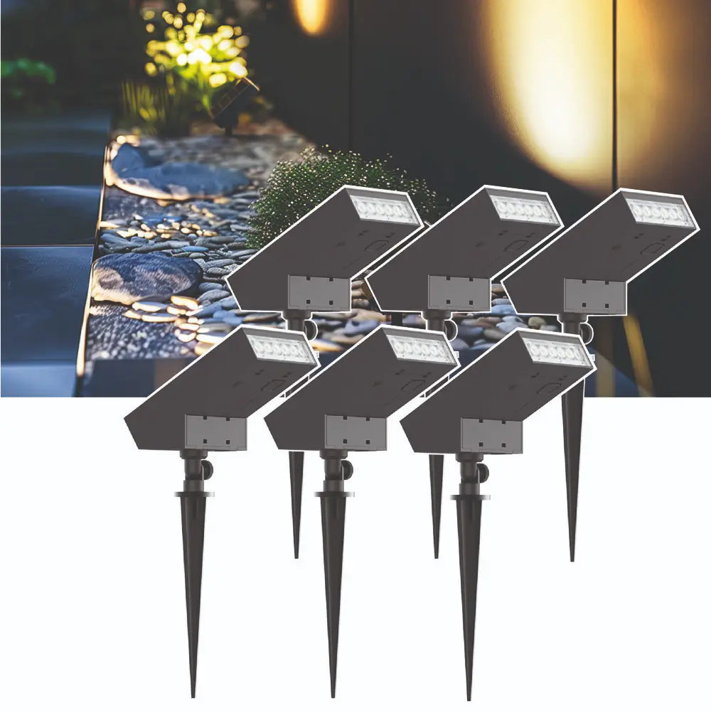 Ezilight Projecteurs solaires Solar Spot S15 (lot de 6)