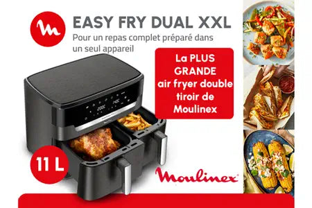 Moulinex Dual Easy Fry XXL Capacité 11L
