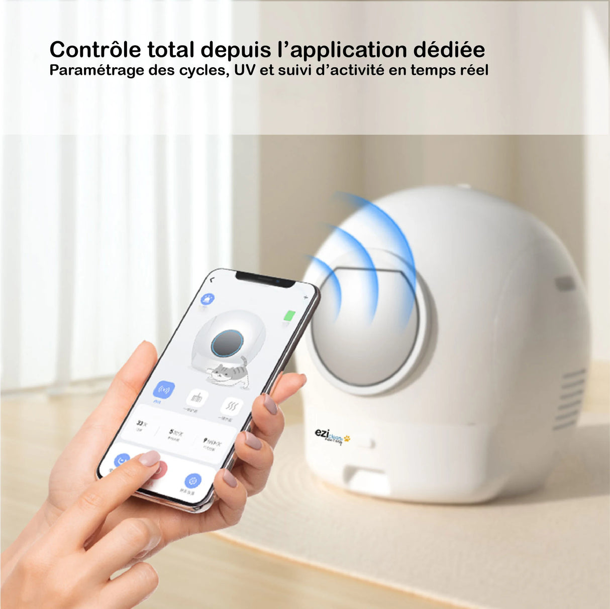 Eziclean Litière robot CATBOT K10i