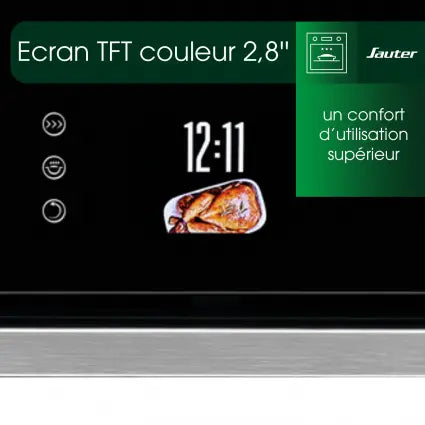 Four encastrable Sauter pyrolyse connecté (73 L, 60 cm inox)