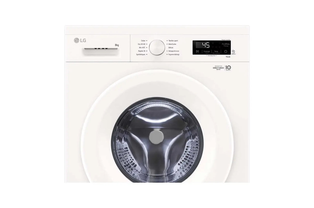 Lave‑linge LG à hublot (Pose libre, 8 kg)