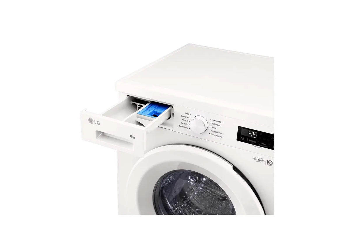 Lave‑linge LG à hublot (Pose libre, 8 kg)