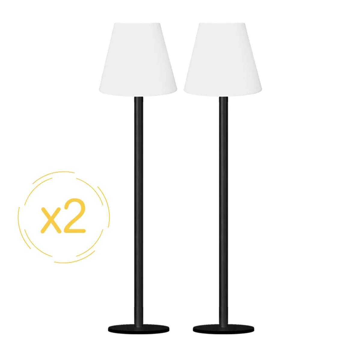Ezilight Lampadaires solaires Solar lamp XL (lot de 2)