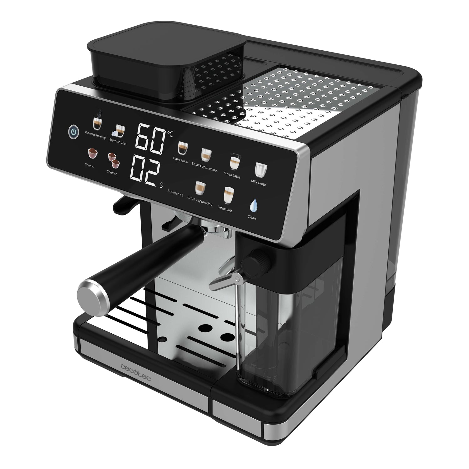 CECOTEC Machine à café grains Power Espresso 20 Barista Grind & Latte
