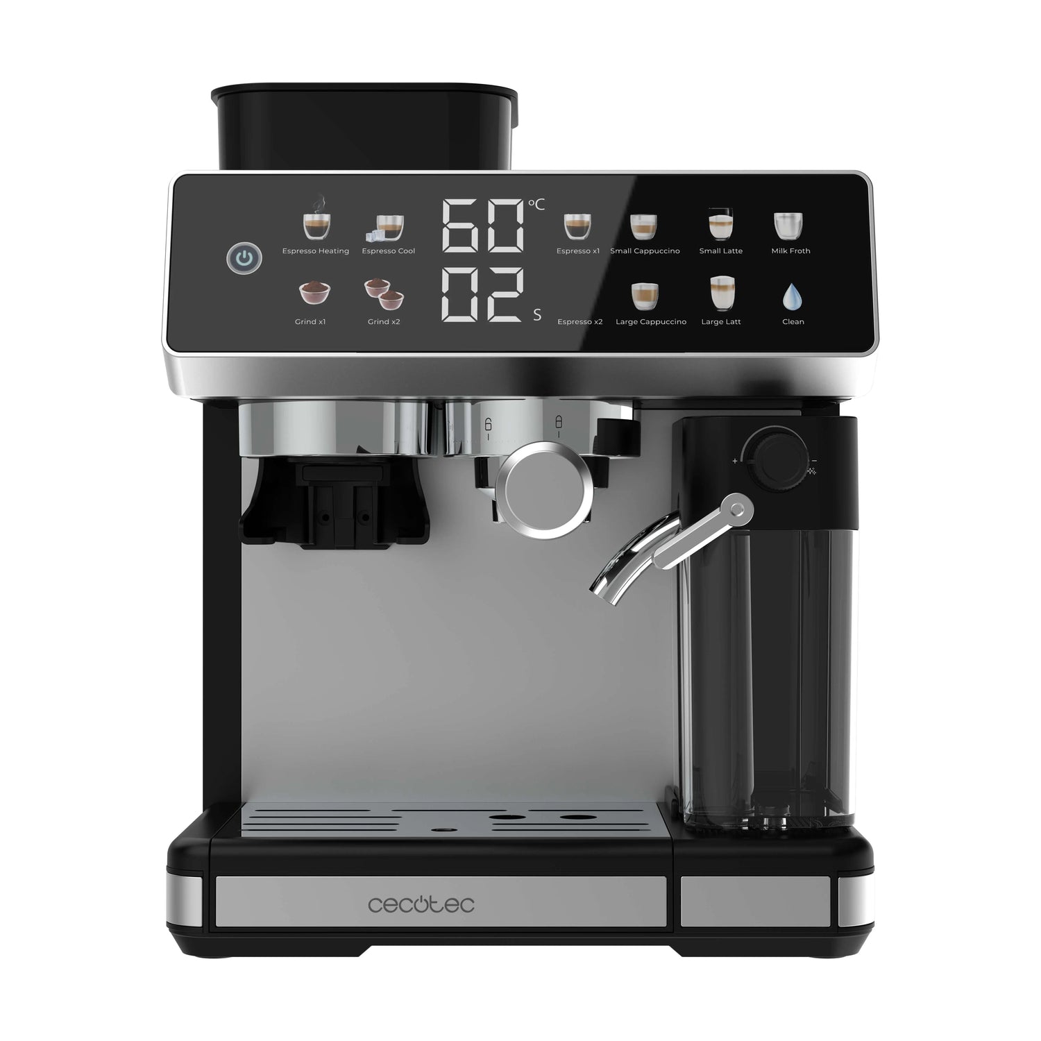 CECOTEC Machine à café grains Power Espresso 20 Barista Grind & Latte