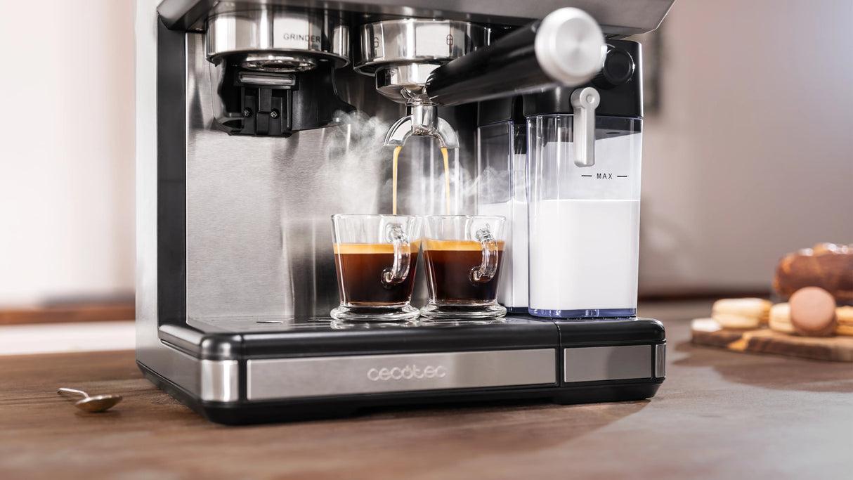 CECOTEC Machine à café grains Power Espresso 20 Barista Grind & Latte