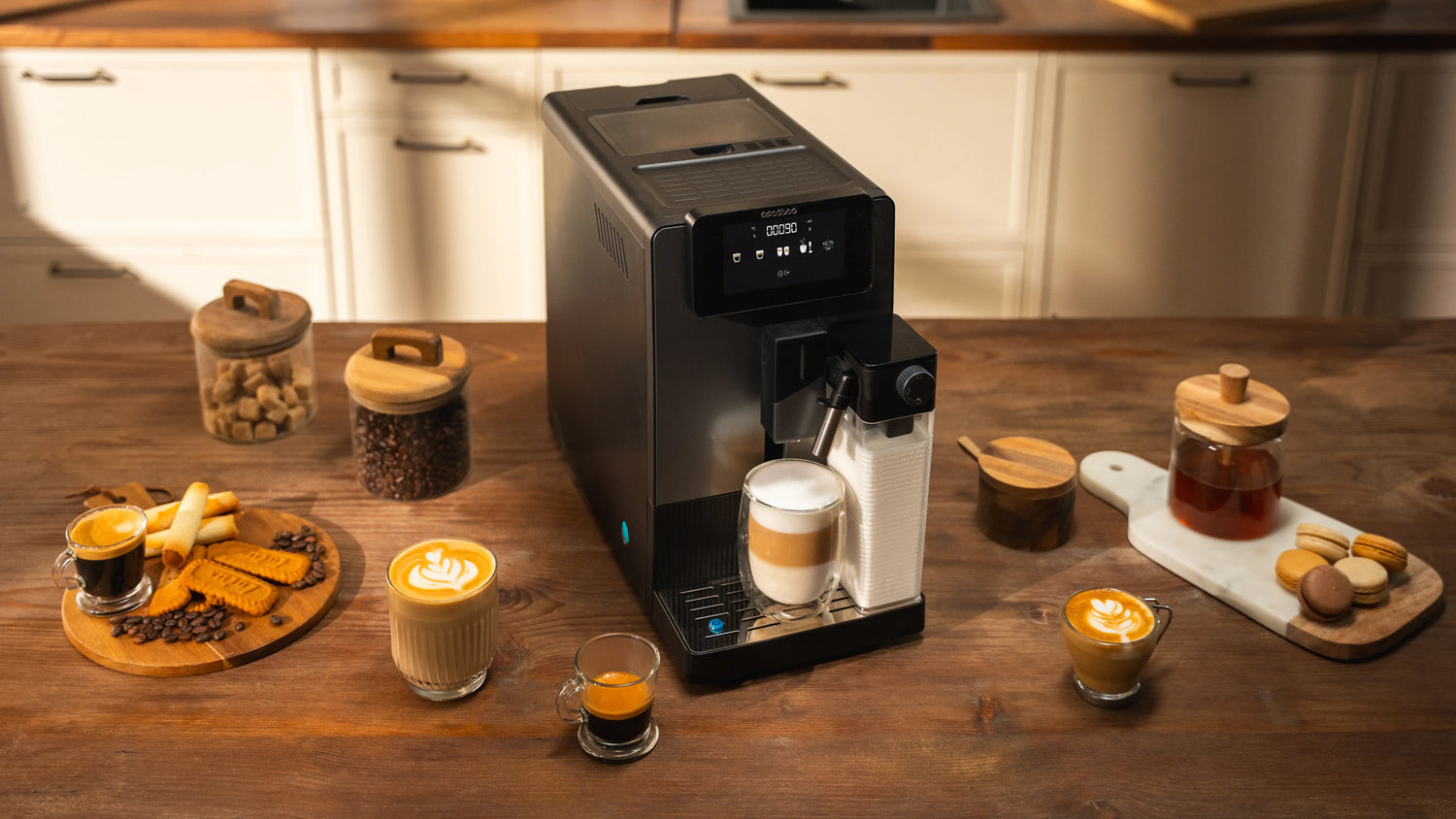 CECOTEC Machine à café grains Cremmaet Latte Touch