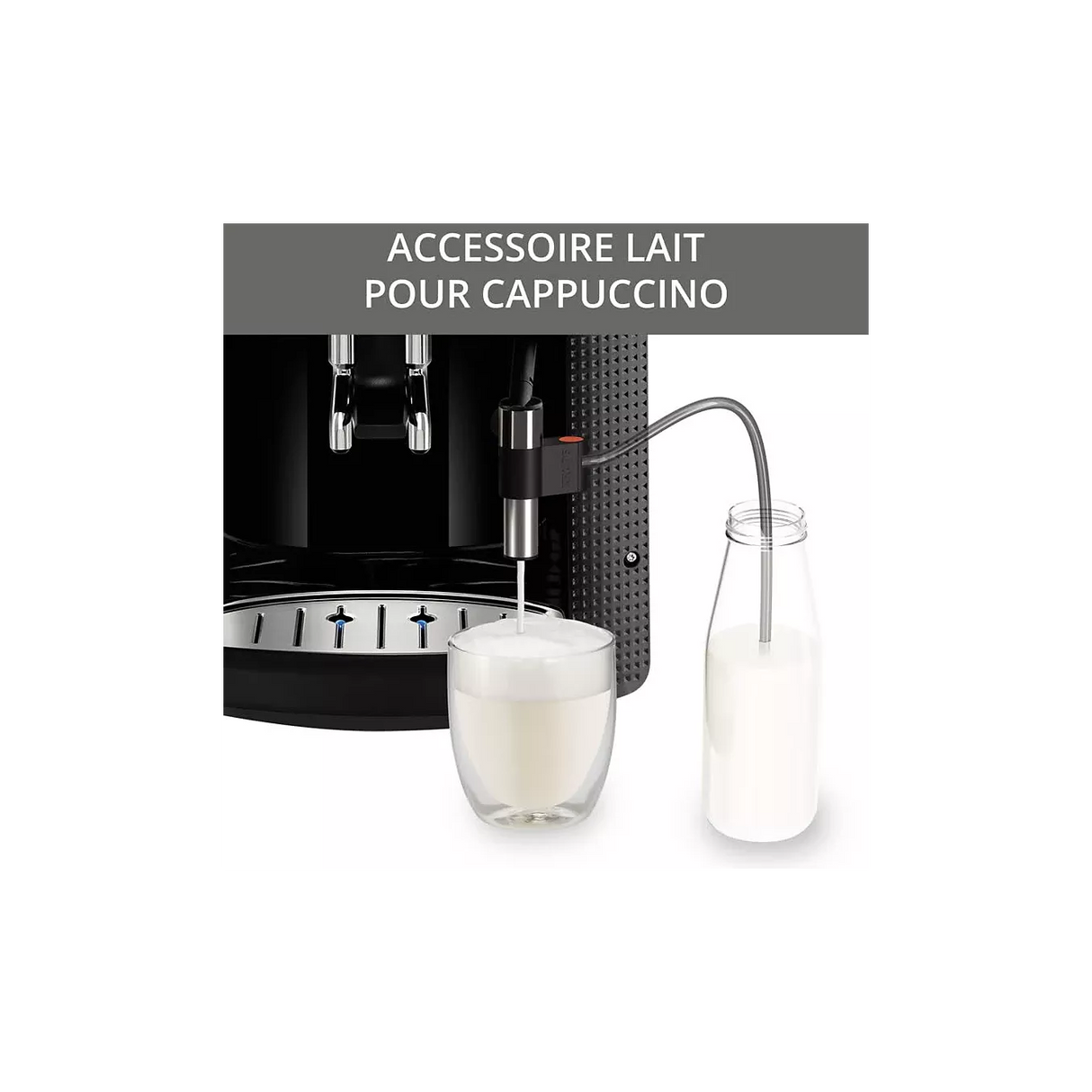 Krups Essential avec écran LCD et accessoire lait