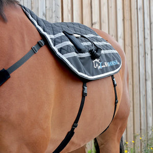 Ezihorse Tapis de massage vibrant et chauffant pour chevaux Back Comfort