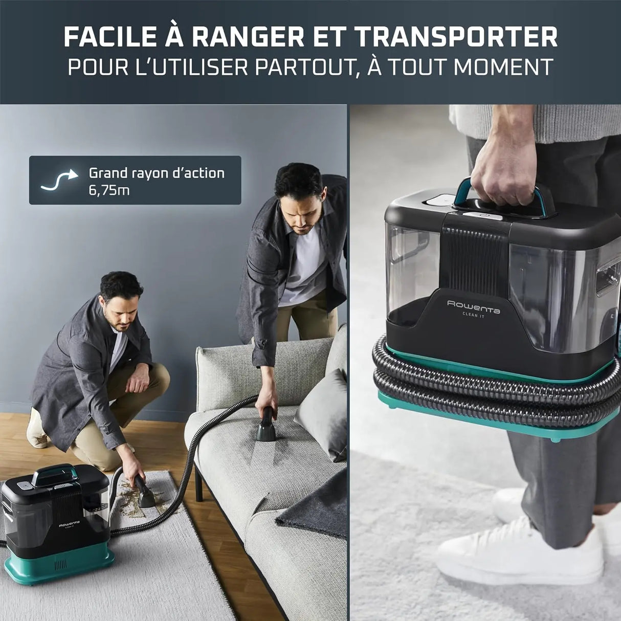 Rowenta Shampouineuse Clean It 750W Pet